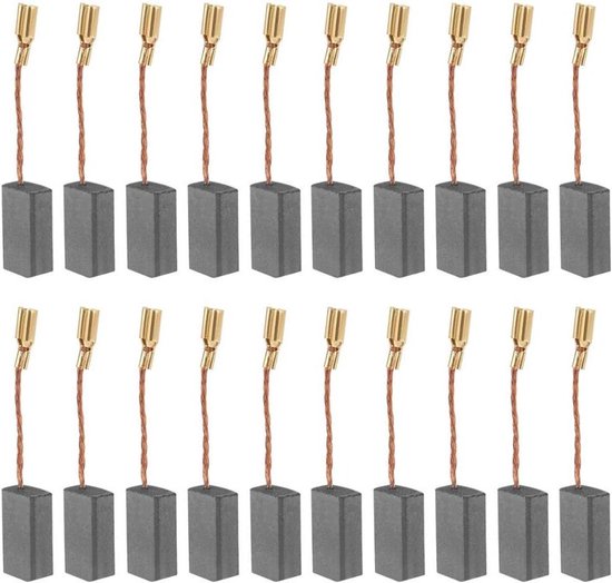 100 koolborstels voor elektrische motoren 20 stuks koolborstels voor