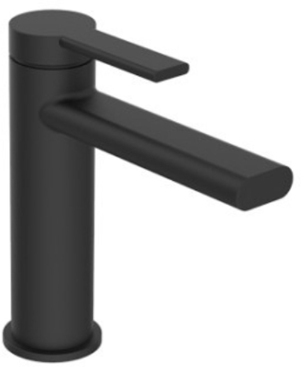 Wastafelkraan Rondo by FuturBath mengkraan mat zwart H-16cm