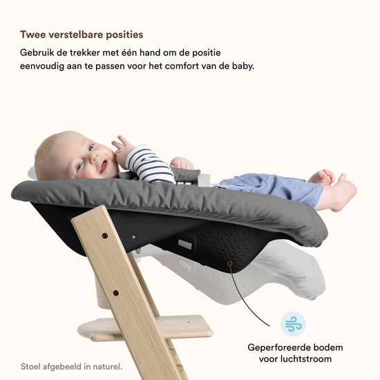 Tripp Trapp® High Chair Bundle Chair + Baby Set + Newborn Set Black, Anthracite NBS van Stokke — afbeelding 2