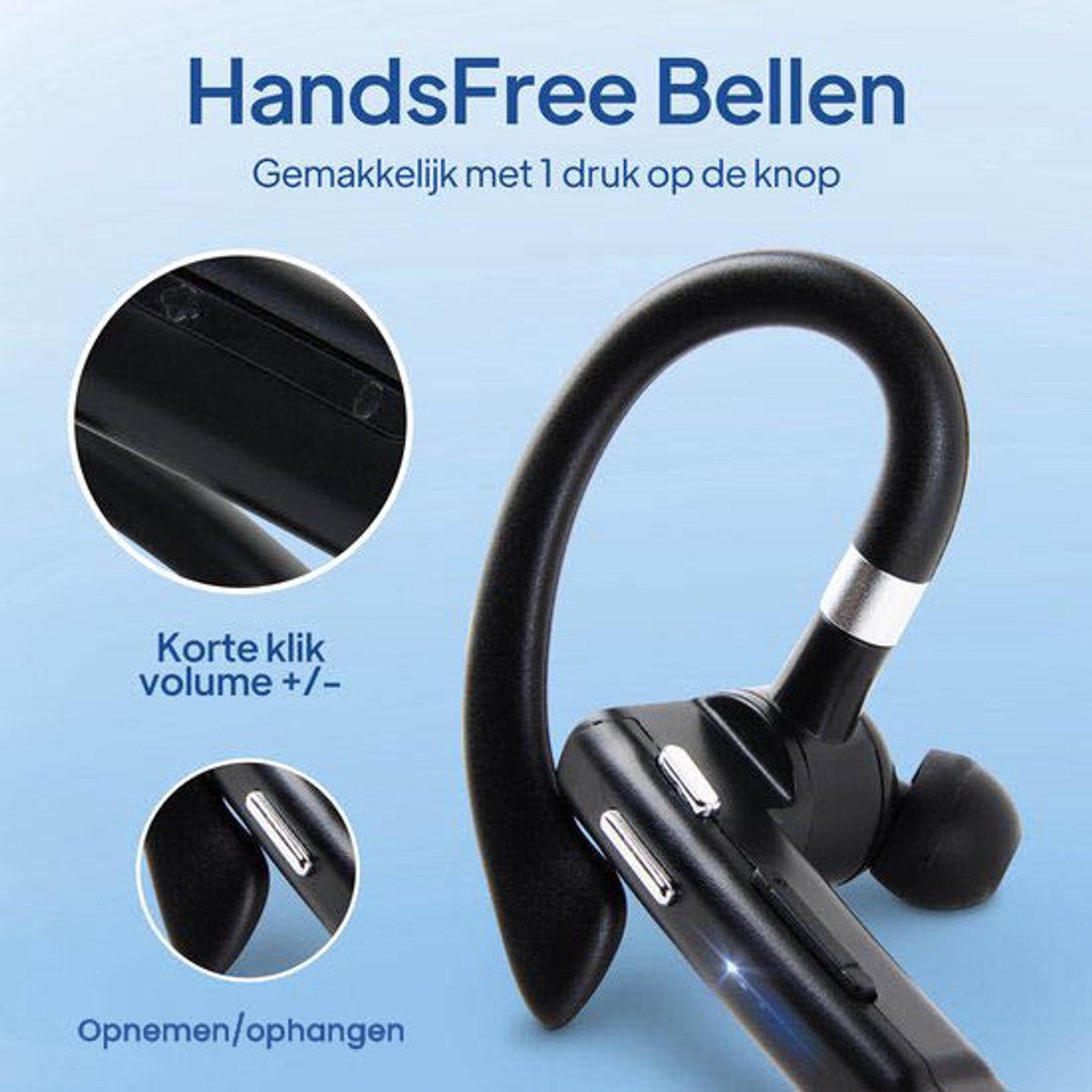 Techard Draadloze Headset Met Microfoon Bluetooth Headset Draadloos Met Noise Canceling Handsfree Bellen Met Bluetooth 5.3 - 2026 Model thumbnail 7