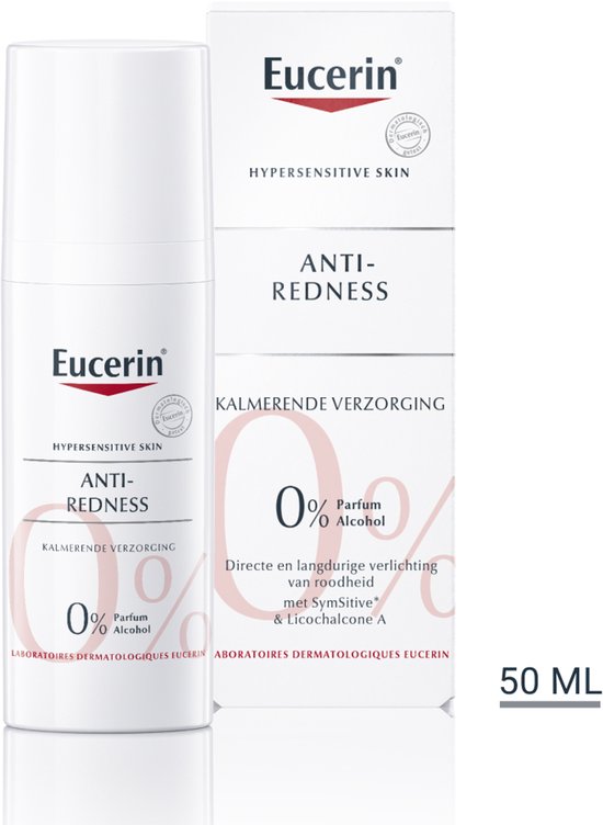 Eucerin AntiREDNESS Kalmerende Dagcreme voor Vrouwen - Corrigerende Crème - Rosacea Crème - Roodheid Gezichtscreme - 50 ml