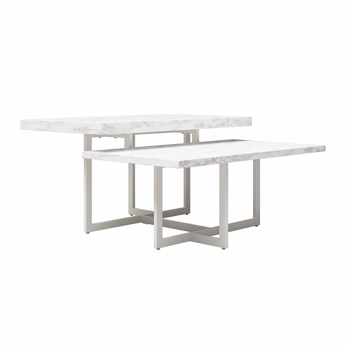 Brielle-Salontafel - Wit Marmerlook