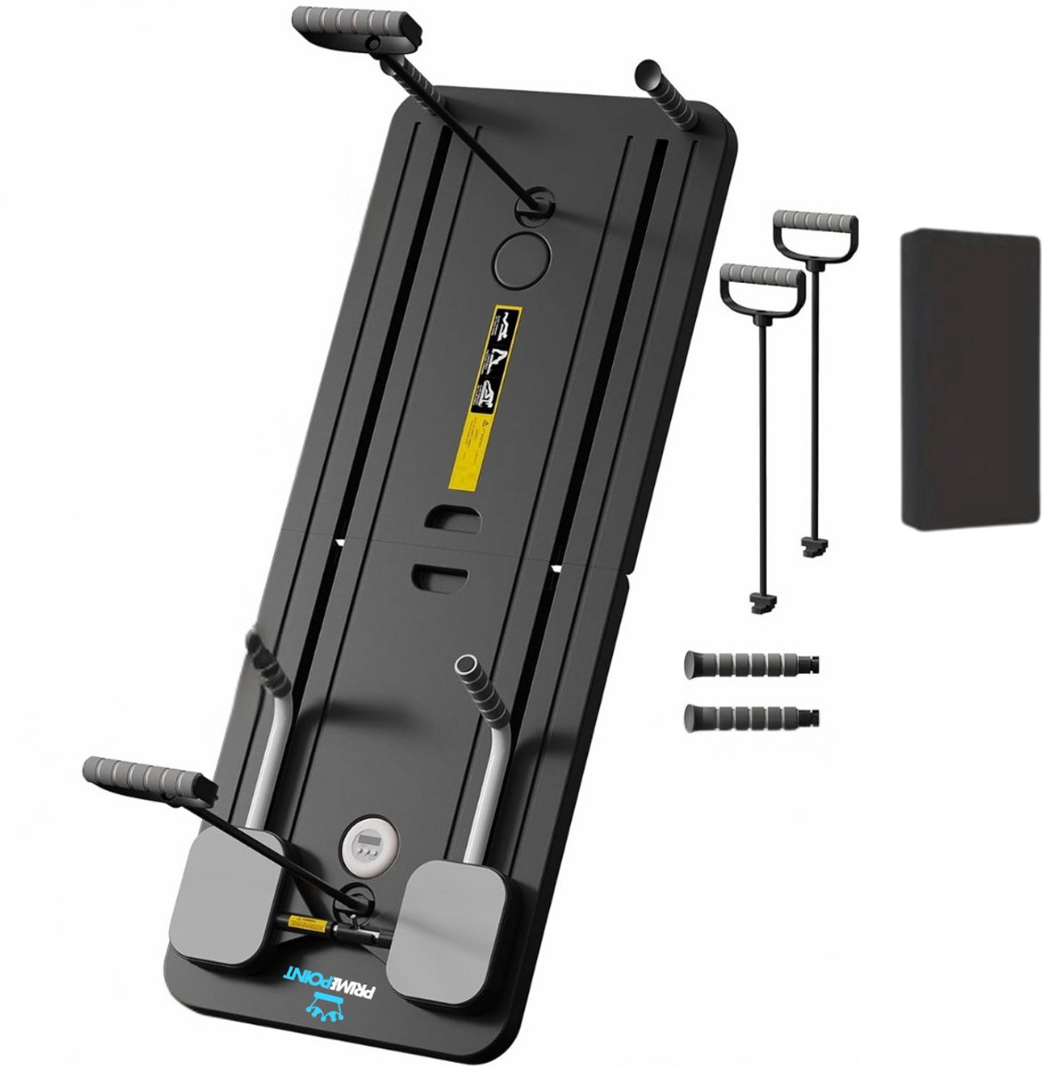 PrimePoint Elite Pilates Board - Full Body Workout - Pilates reformer - Timer en Antislip Trainingsmat - 2025 Model - Buikspier Trainer - Fitness - Eenvoudige Installatie - Gewicht Verlies en Spieropbouw - PrimePoint - €69,95