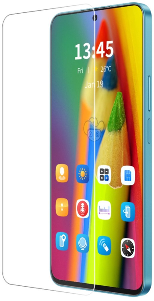2x ANTI GLARE Screenprotector Bescherm-Folie geschikt voor Samsung Galaxy A37 - A36 - A56