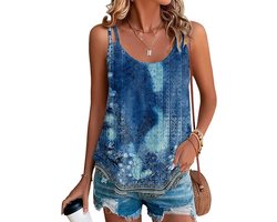 Tanktop dames zomer top sexy mouwloos T-shirt nieuw spaghetti cami bovenstuk zomermode shirt ronde hals blouses basic tops S