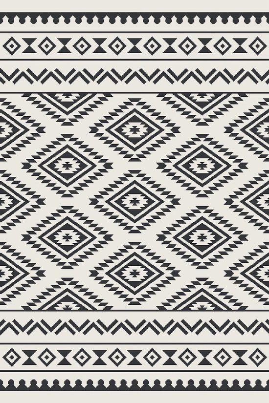 Eurotrail Relax Mat - 200*180cm - Wit Zwart - Tenttapijt van Eurotrail — afbeelding 2