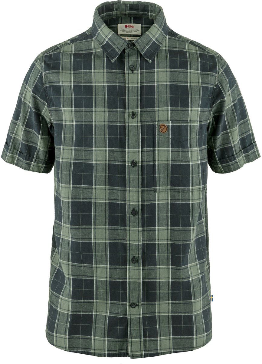 Fjallraven Övik Travel Shirt Ss Heren Groen