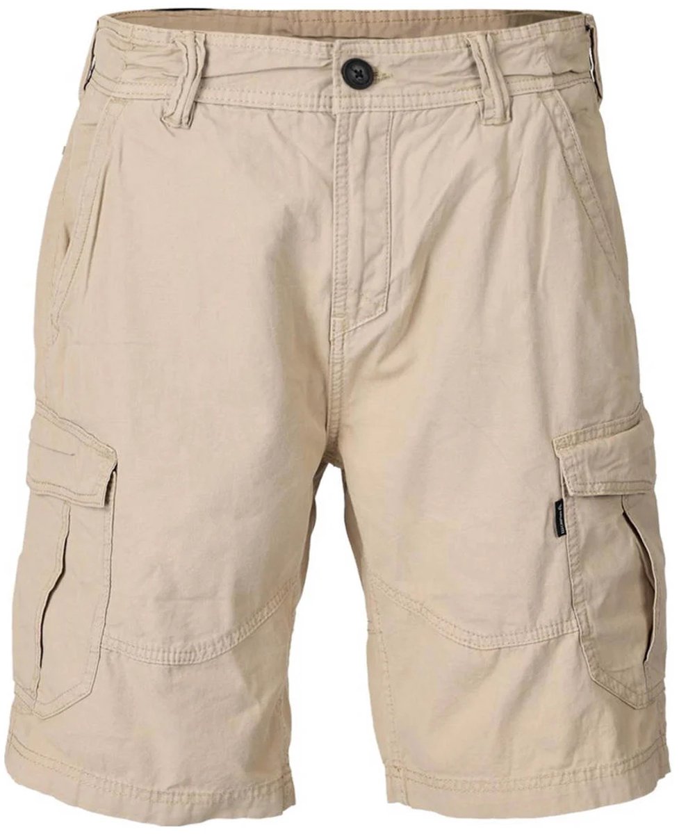 Brunotti Caldo-N Wandelbroek Ebony Sand Korte Broek Heren met Zakken Cargo Broek 100% Katoen Beige