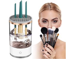 Xilliax Luxe 2-in-1 Make-up kwastenreiniger – Elektrische brush cleaner met droogfunctie – Borstel reiniger - Salonwaardige reiniging voor de veeleisende make-up liefhebber - Klaar voor gebruik in een stap - Supersnel & grondig schoon in minuten!