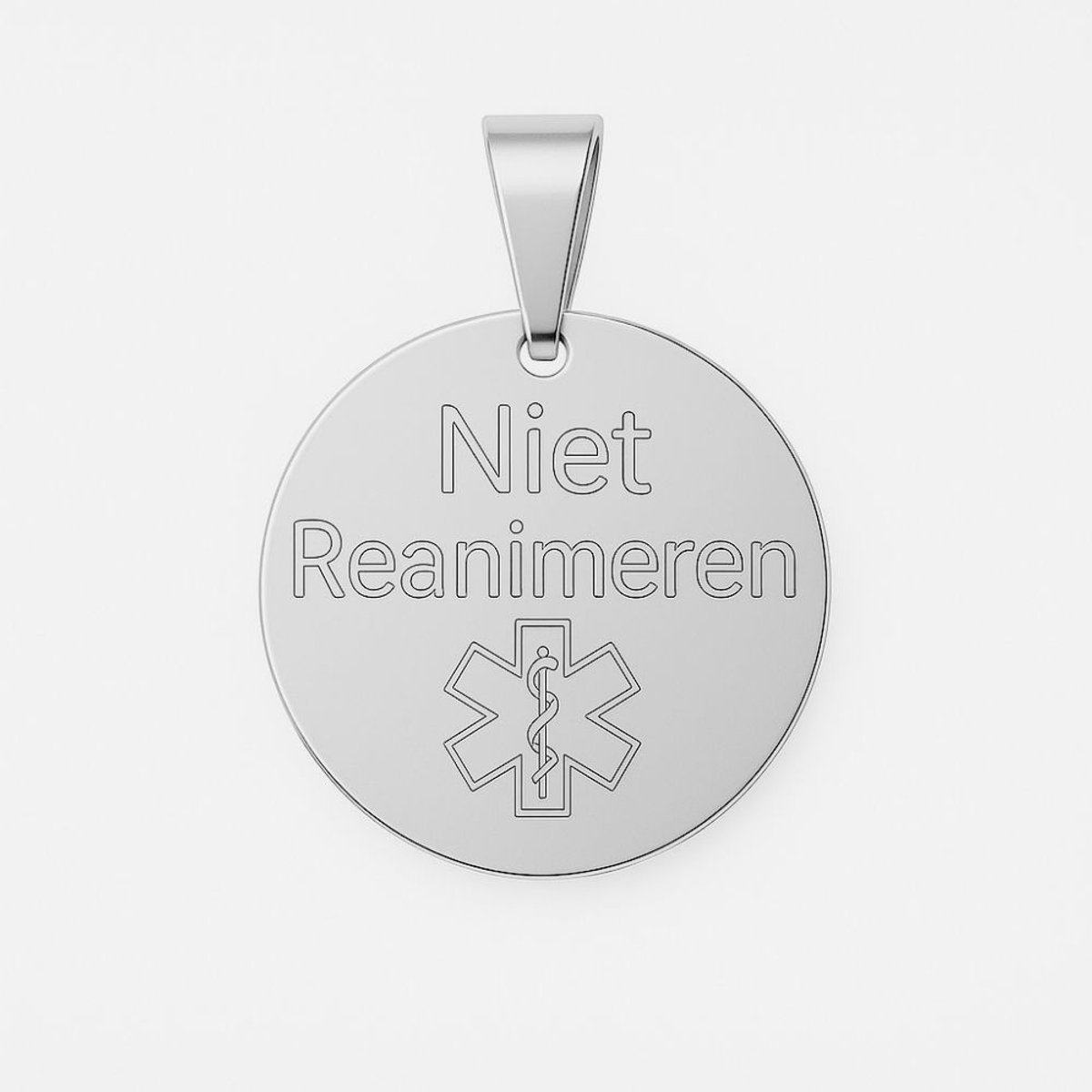 Lovelockers© | Niet Reanimeren Hanger | Roestvrij Staal | Medische ID