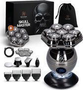 Scheerapparaat Mannen 8-in-1 - Skull Master Pro + Extra Scheerkop – Hoofd Scheerapparaat - Head Shaver - Trimmer - Brothers in Style