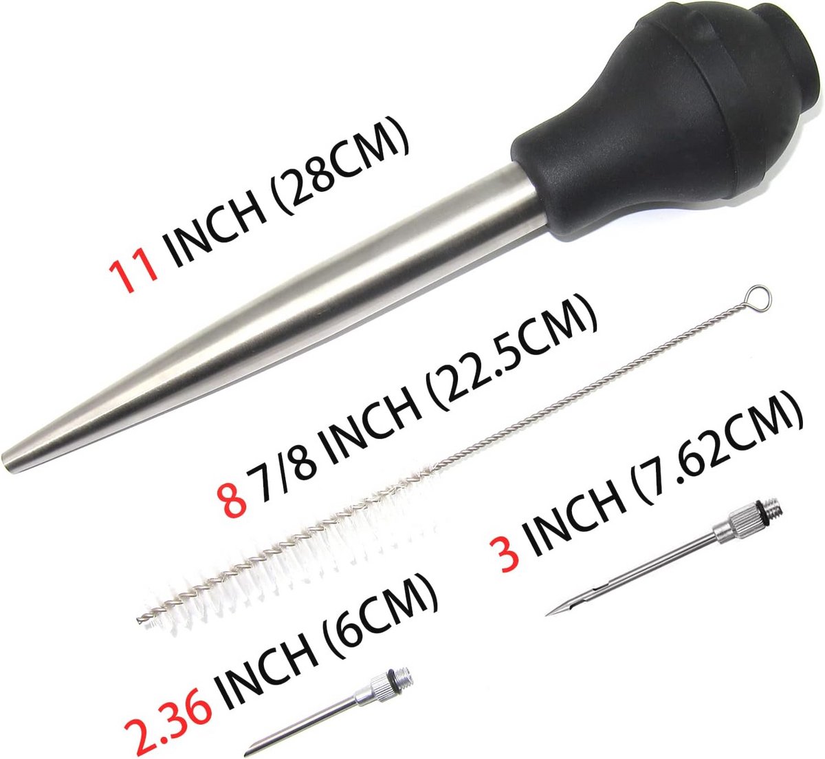 2 stuks Turkije Baster Large, MUNSKT Turkije Baster Large, Baster