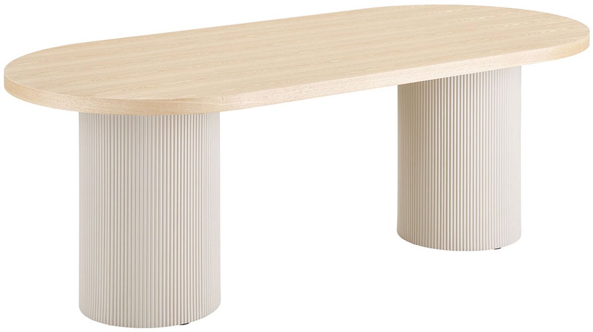 House Nordic Eettafel Solva MDF Zand/Naturel 220cm
