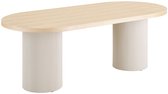 House Nordic Eettafel Solva MDF Zand/Naturel 220cm