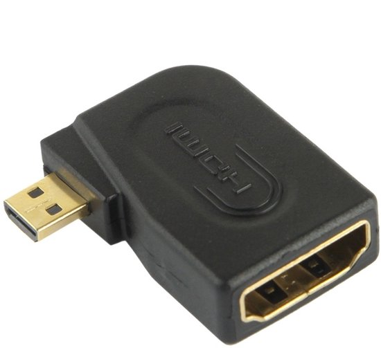 Micro HDMI naar HDMI Adapter met Haakse Hoek