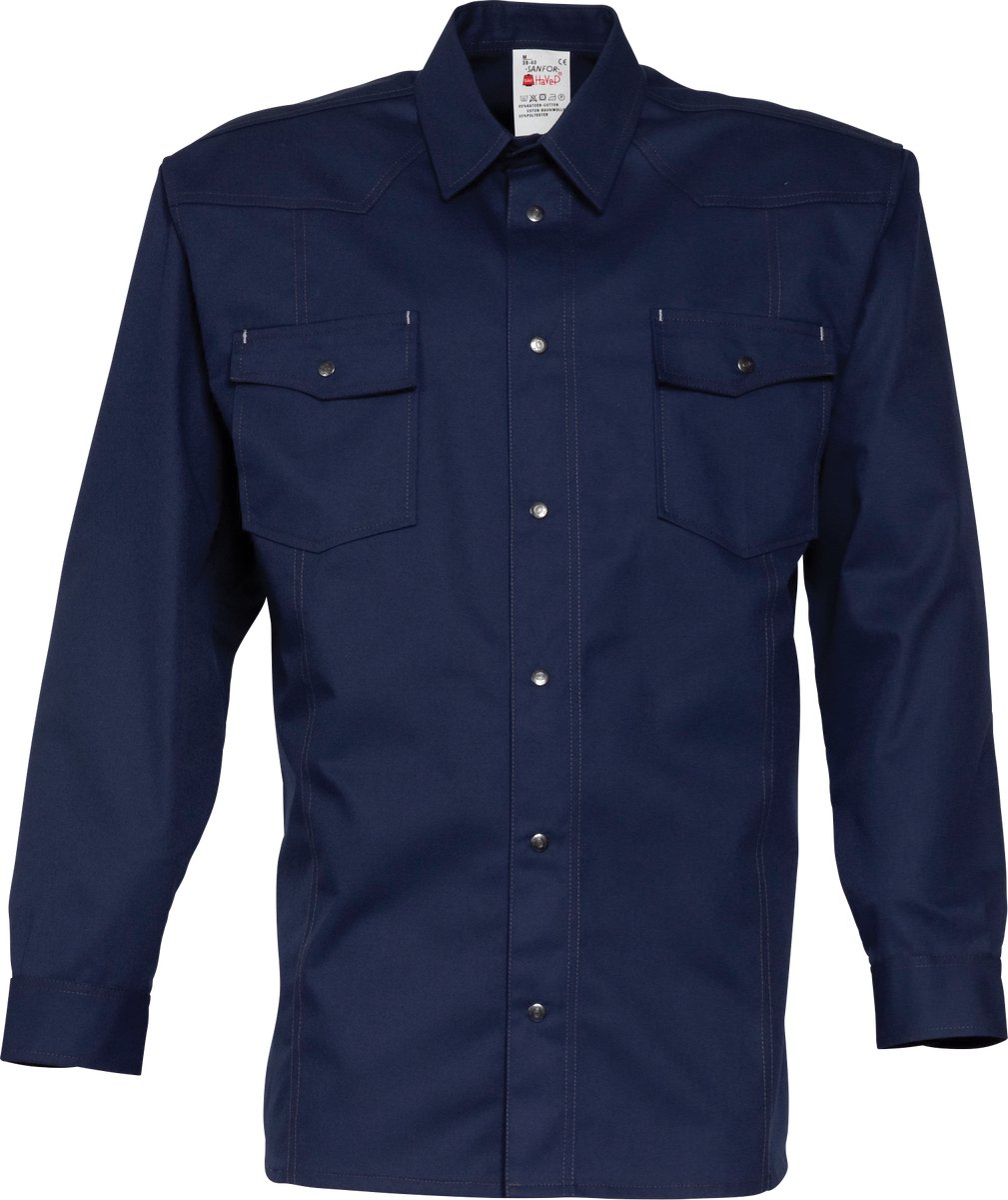 HAVEP Werkhemd lange mouwen Basic 1655 - Marine - M