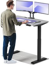 Desktronic HomeOne Zit-sta Bureau Elektrisch In Hoogte Verstelbaar, 120x60cm, Zwart/Grijs, Stille Dubbele Motor, Hoogte 72-119cm