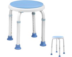 Chaise de douche Aufun Tabouret de douche, rotatif à 360°, Tabouret de bain, réglable en hauteur, Aide à la douche, antidérapant, Siège de douche, Siège de bain pour seniors, femmes enceintes