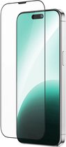 iPhone Screenprotector voor iPhone 16 & iPhone 15 & iPhone 14 Pro - Premium - Beschermglas - Gehard glas - 9H - Zwarte rand - Tempered Glass - Full cover - Prisma NL®
