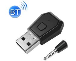 Adaptateur Bluetooth USB 4.0 - Émetteur et récepteur pour PS4, PS5, Switch, PC - avec prise jack 3,5 mm AUX - Audio sans fil via USB - noir