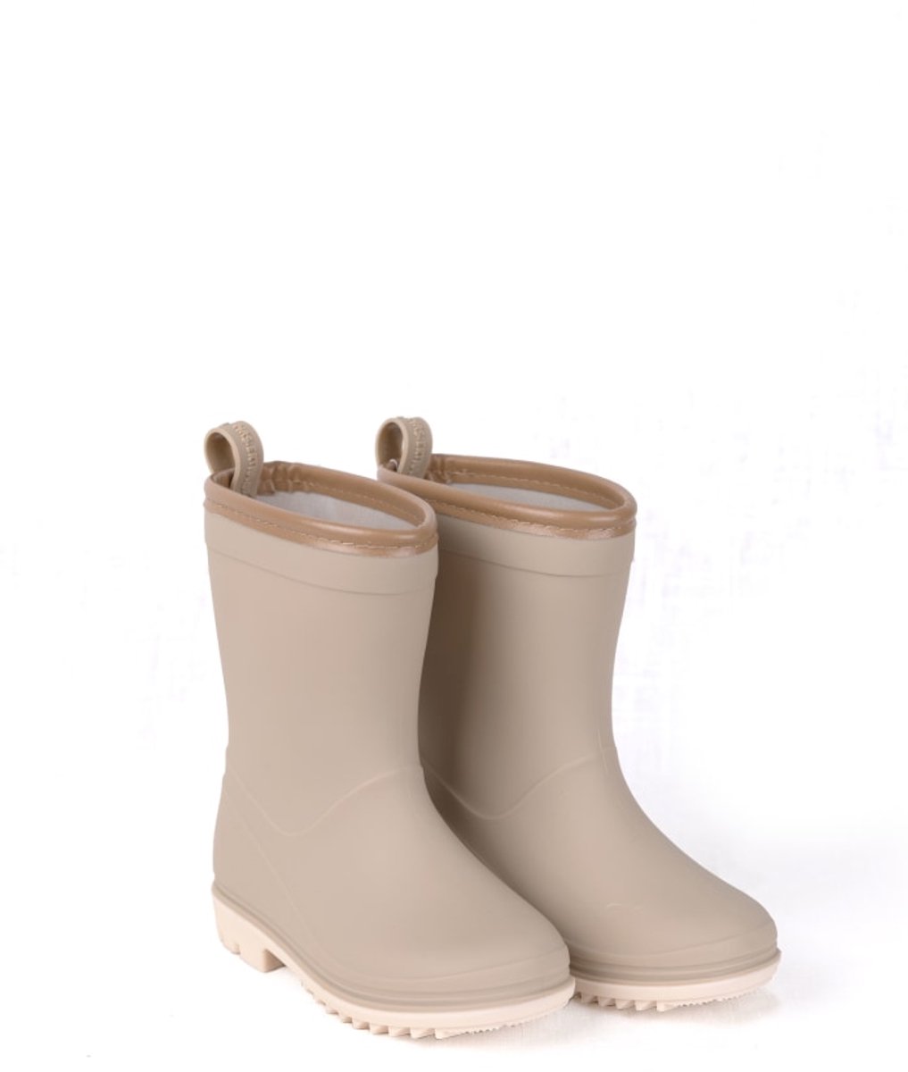 Mrs Ertha - Regenlaarzen - Unisex - Beige - Taupe - Maat 25