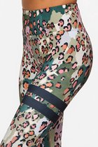 Stronger - Short cycliste vibrant - Short de sport - Femme - Léopard - Taille XXL