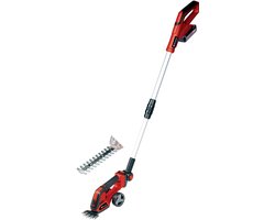 Einhell Accu Gras-/Heggenschaar GE-CG 18/100 Li T Kit – Power X-Change – 18 V/Li-ion – Knipbreedte grasschaar: 10 cm – Snoeibreedte heggenschaar: 20 cm – Incl. 2.5 Ah Accu en 1x lader
