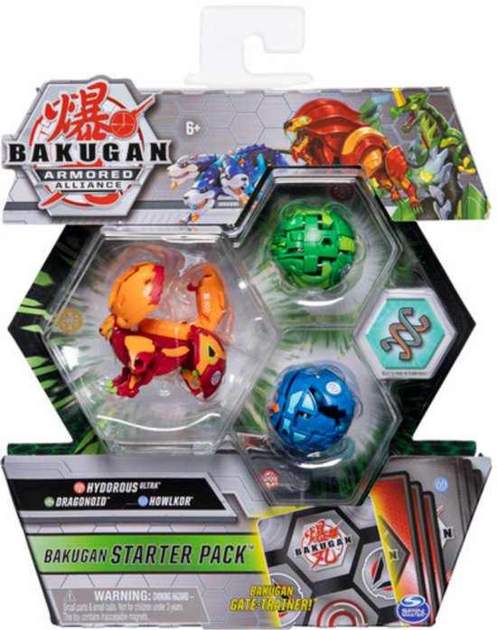 Bakugan Legends Saison 5 Starter Pack - Gorthion Leonidas Viloch - 3 Billes + 6 BakuCores + 4 Cartes, Dès 6 Ans
