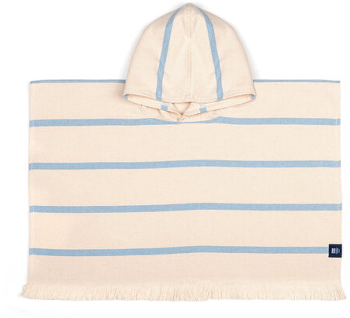 Torres Novas 1845 Peuterponcho / badcape, Boa Nova Blauw - 2 tot 4 jaar - Katoen