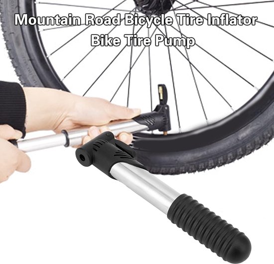 MTB Fietspomp | 70 Psi Fiets Handmatige Luchtpomp | band Inflator | Schrader , Presa Ventiel Vloer pomp | Fietsen Accessories | Fietspompen - Outdoor - Fietsenpomp - Pomp Fietsen - Luchtpomp | Mini fietspomp -Uitschuifbaar 20 t/m 33.5 cm |Opzet stuk — afbeelding 4