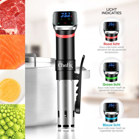 VAIVE Sous Vide Stick - Inclusief Wi-Fi en App – Smart Slowcooker – Koken Koker