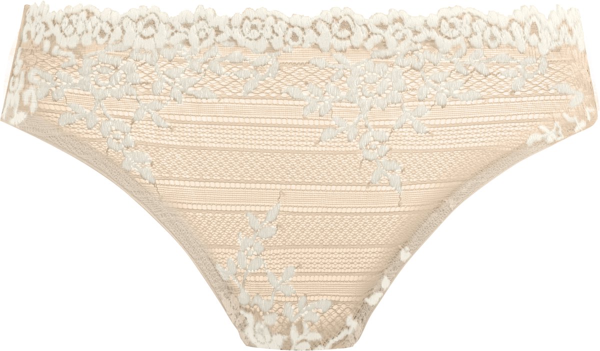 Wacoal EMBRACE LACE- Dames Brief- NATURALLY NUDE / IVORY- Maat XL