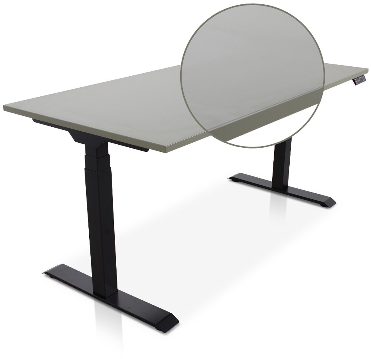 Multi Ratio Lineaflex MRC PRO Zit-Sta Bureau – Elektrisch Verstelbaar – 160x80 cm – Blad Forest Green – Zwart Frame – ARBO Norm NEN-EN 527 – Met memorybediening – 150 KG Draagvermogen – 130 cm Hoog
