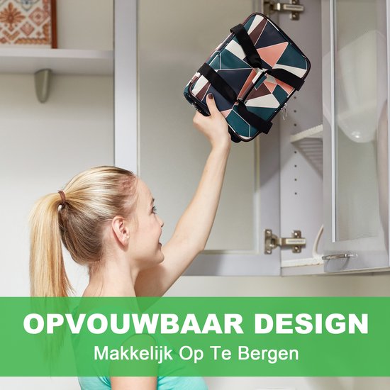 Packaway 40L Koeltas Abstract Colours - Inclusief 15L Lunchtas Abstract Colours en 8 Koelelementen - Dé set voor dames en heren die altijd onderweg zijn - Voor werk en vrije tijd van Packaway — afbeelding 4