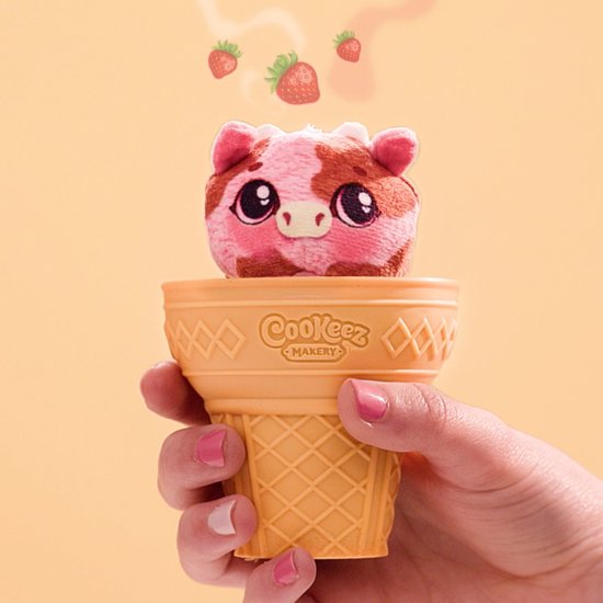 Cookeez Makery Yum Yumz - Pluchen Knuffeltje in een IJshoorntje