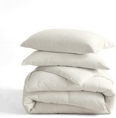 Sleeptime 2 in 1 Dekbed - Dekbed zonder Overtrek Inclusief Kussenslopen - 240x200 - Creme