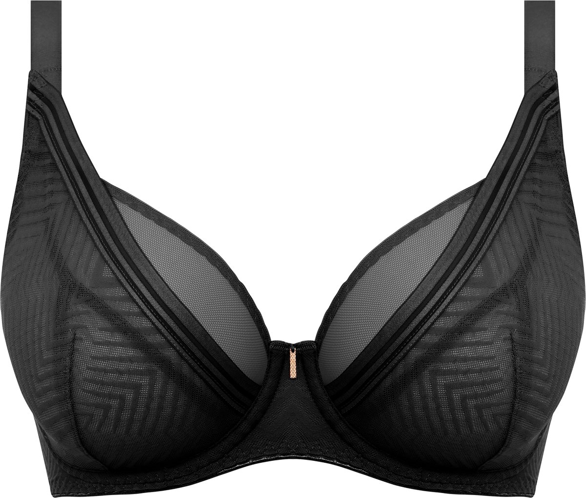 Freya TAILORED- Dames Plunge Beha - BLACK ZWART