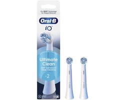 Oral-B iO Ultimate Clean Originele Opzetborstels - CrissCross borstelharen - 2 stuks - Wit