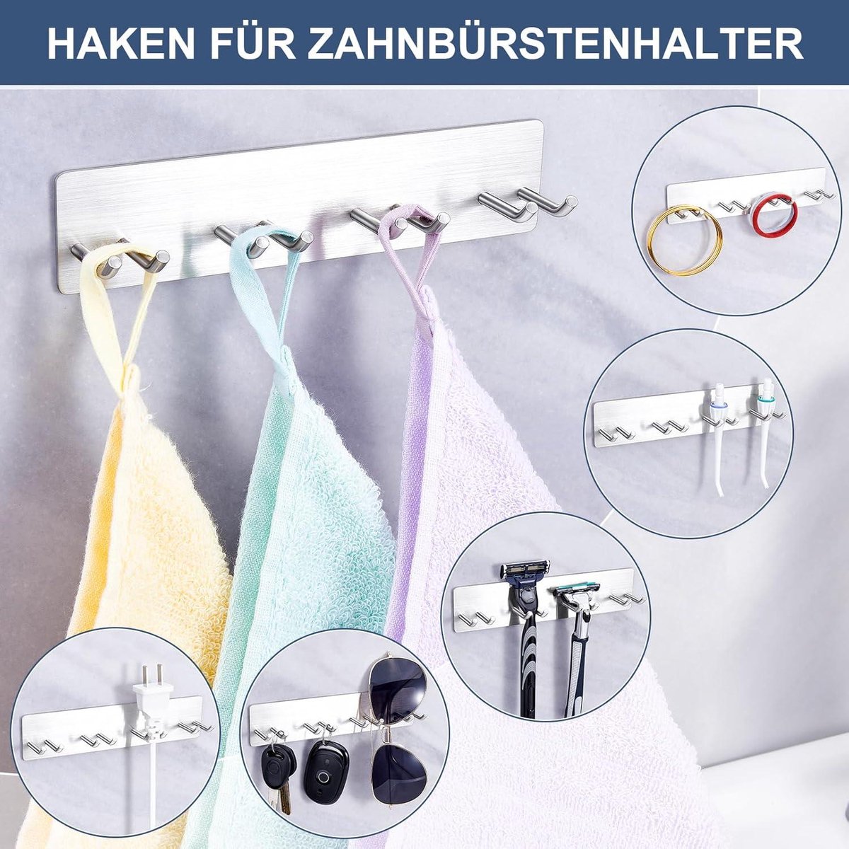 Badkamer Tandenborstelhouder Roest en Slip Proof Elektrische Tandenborstel Organizer Wandmontage Multifunctionele