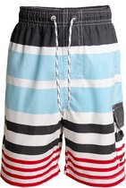 Snapper Rock UV werende Boardshort Kinderen Streep - Blauw - Maat 164-168