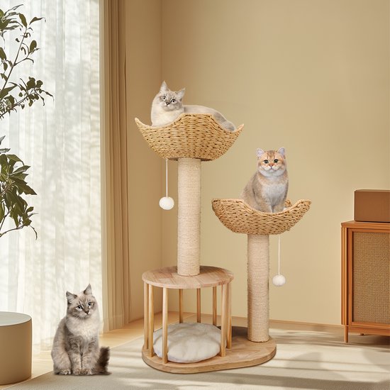 Kattenkrabpaal Groot Formaat Opvouwbare – Stabiel, Geen Montage, Binnen Meubel Voor Katten Met Sisal Touw Kat Goedkoop