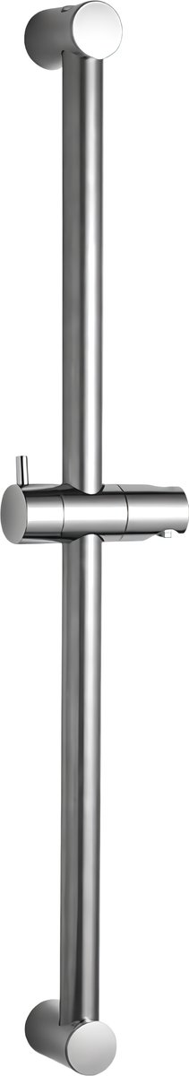 Famanu - Verhogingsstang, 82 cm gesegmenteerde wandgemonteerde douchestang, verstelbare afstand 50 tot 81 cm, met handdouchekophouder, vervanging voor douche, chroom