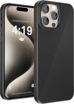 Coque iPhone 15 Pro Zwart - Coque en Siliconen iPhone 15 Pro Zwart