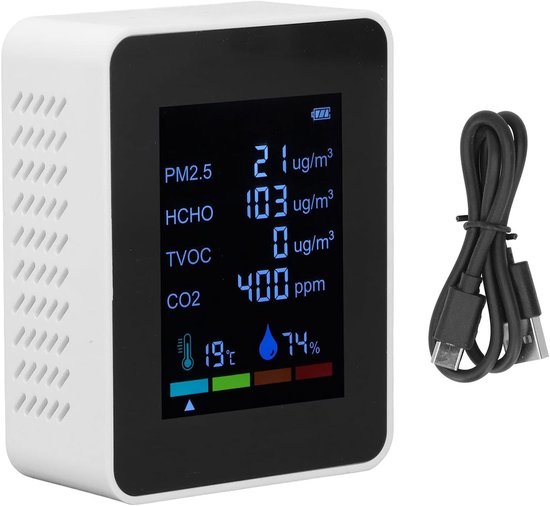 Uniqly Air ® Ultieme 5-in-1 Luchtkwaliteitsdetector