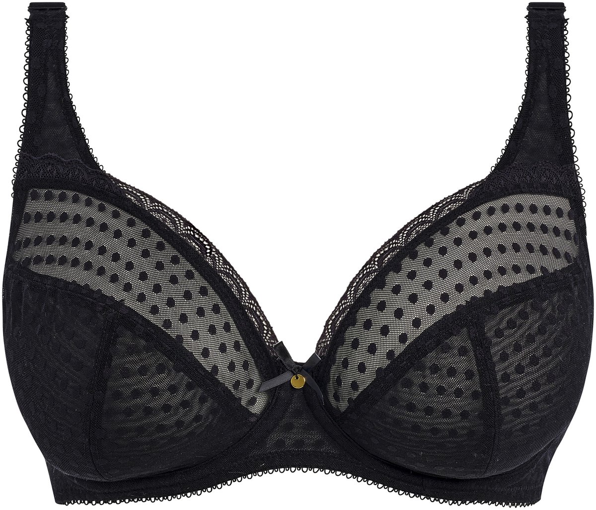 FREYA SPOT-LIGHT- Dames Plunge Beha - BLACK- Maat 75G