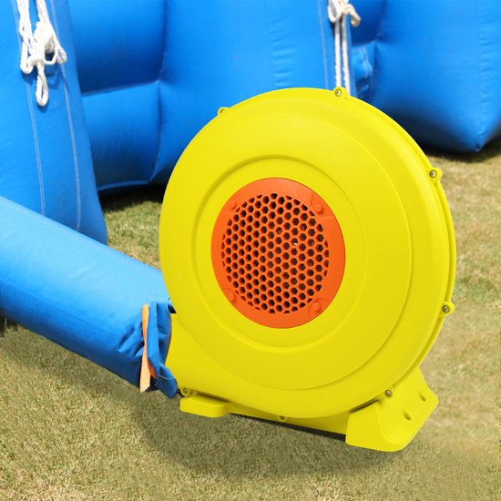 Aufun Elektrische springkussenblazer 750W radiale ventilator luchtblazer 220-240V radiale blower draagbare blaaspomp voor springkussen, waterglijbaan, opblaasbare pompen met handvat van Aufun — afbeelding 4