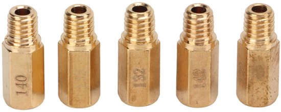 Geschikt voor 10 stuks/set carburateur hoofdsproeier kit 130 132 135 138 140 142 145 148 150 152 vervanging voor Keihin PWK PE OKO KOSO van Merkloos	 — afbeelding 2