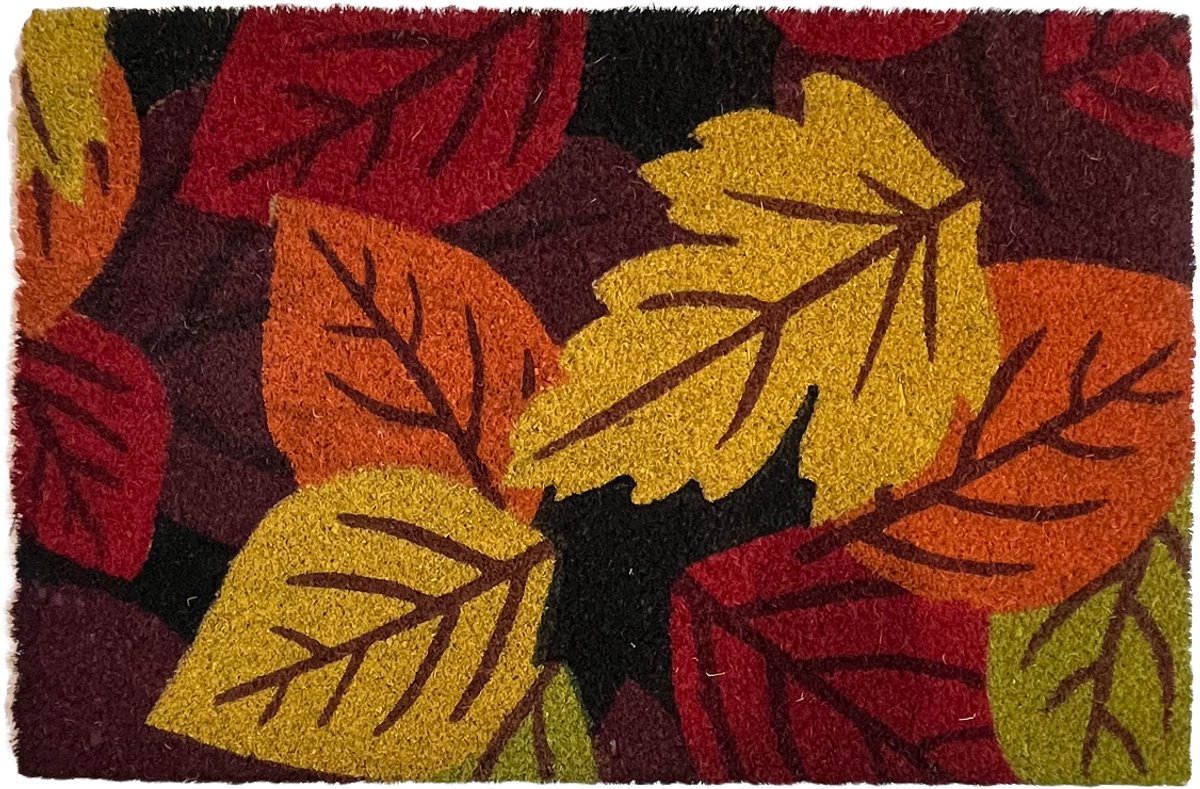 Texas Wycieraczka - Kokosvezel - 40x60 cm - Antislip - Bladeren Motief