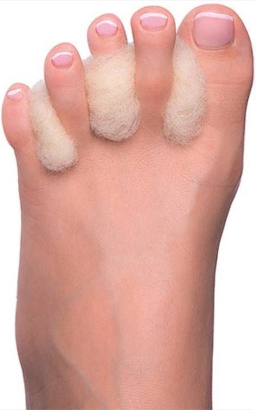 Saaf Teenspreider Wol - 40 Gram - Wandel, Hardloop, Fiets Wol voor Voeten - Voetwol - 100% Merino Wol