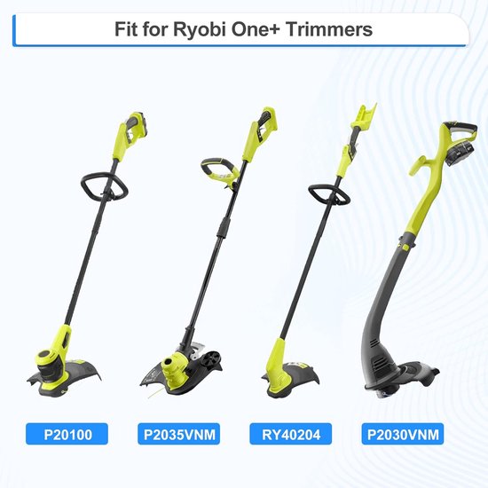 6-pack vervangende spoelen - voor Ryobi One+ AC14RL3A - met Ryobi 18V, 24V en 40V - snoerloze trimmer-vervangingsonderdelen - Grasmaaieraccessoires — afbeelding 4